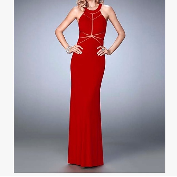 BNWT La Femme floor length gown - Picture 2 of 10